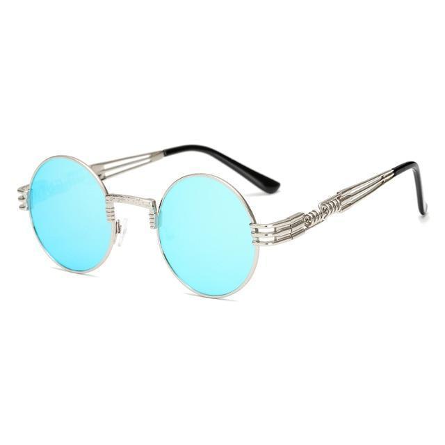 2 Chainz Vintage Sunglasses - Steampunk Round Shades Sunglasses AM 1901 C4
