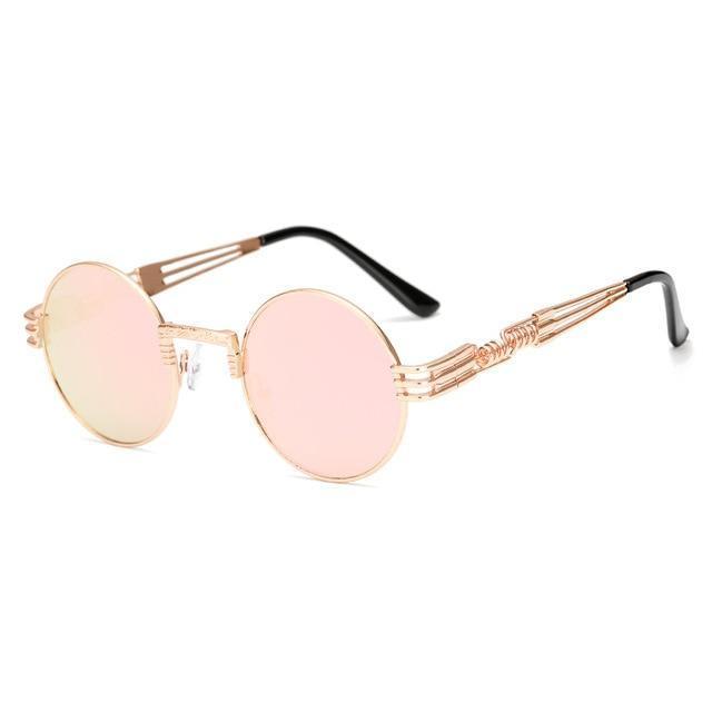 2 Chainz Vintage Sunglasses - Steampunk Round Shades Sunglasses AM 1901 C5