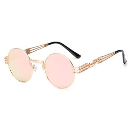 2 Chainz Vintage Sunglasses - Steampunk Round Shades Sunglasses AM 1901 C5