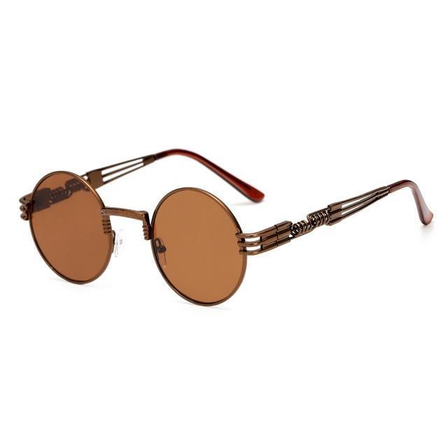2 Chainz Vintage Sunglasses - Steampunk Round Shades Sunglasses AM 1901 C6