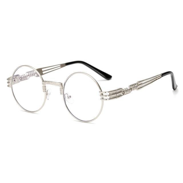 2 Chainz Vintage Sunglasses - Steampunk Round Shades Sunglasses AM 1901 C8