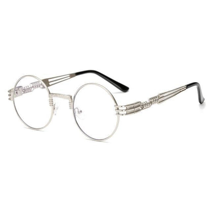 2 Chainz Vintage Sunglasses - Steampunk Round Shades Sunglasses AM 1901 C8
