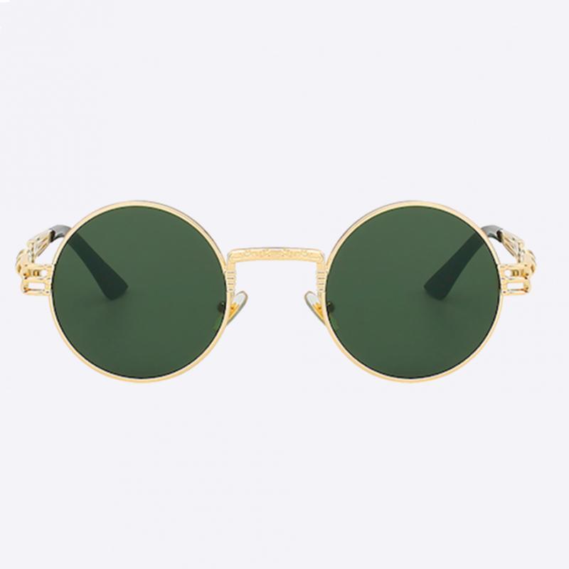 2 Chainz Vintage Sunglasses - Steampunk Round Shades Sunglasses Black