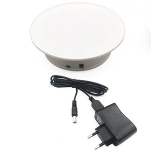 360 Degree Electric Rotating Turntable Photography White with EU plug