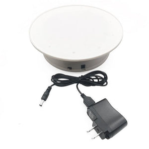 360 Degree Electric Rotating Turntable Photography White with US plug