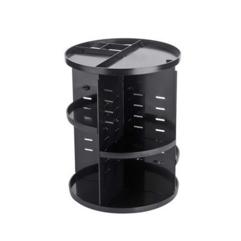 360 Rotating Makeup Organizer Makeup Accessories Black