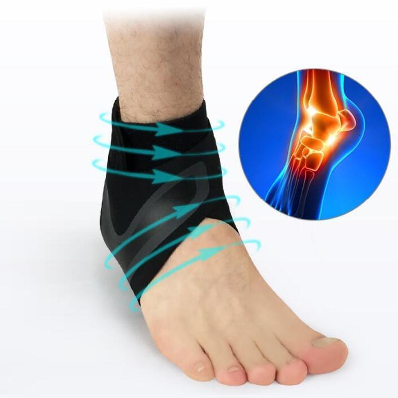 Adjustable Elastic Ankle Sleeve Ankle Bracelets 1pcs right / L