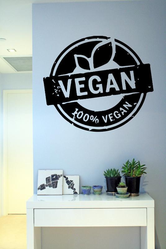 loomrack 100% Vegan Wall Decal Wall Stickers Black / 48x42cm