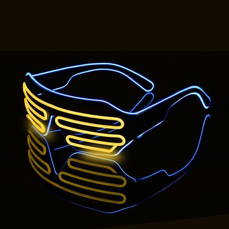 loomrack 2-Color Flashing LED Party Glasses Glow Party Supplies A