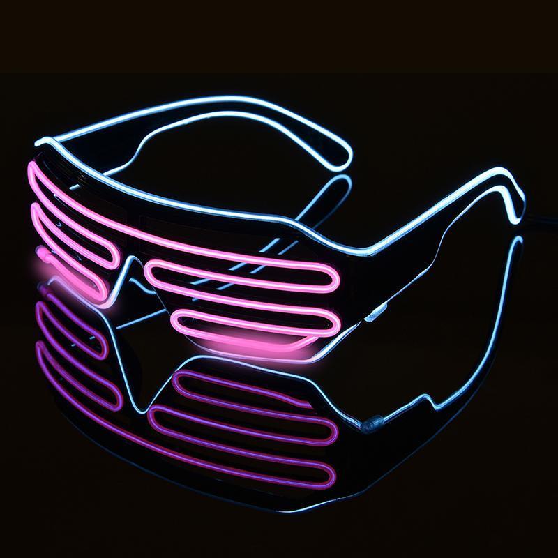loomrack 2-Color Flashing LED Party Glasses Glow Party Supplies C
