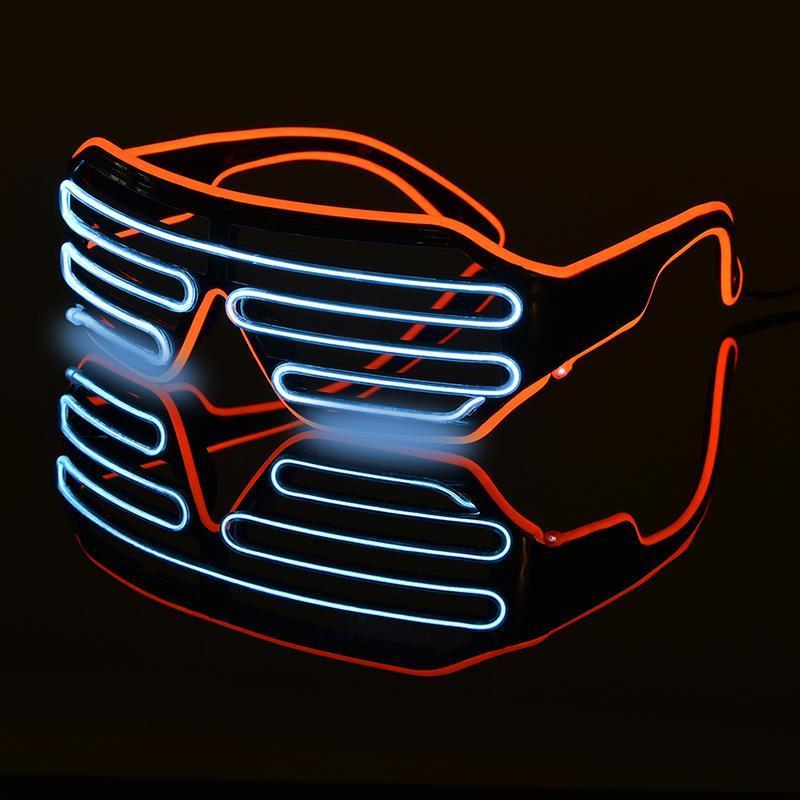 loomrack 2-Color Flashing LED Party Glasses Glow Party Supplies D