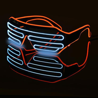 loomrack 2-Color Flashing LED Party Glasses Glow Party Supplies D