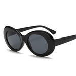 loomrack 60s Round Bold Framed Sunglassses Sunglasses Black