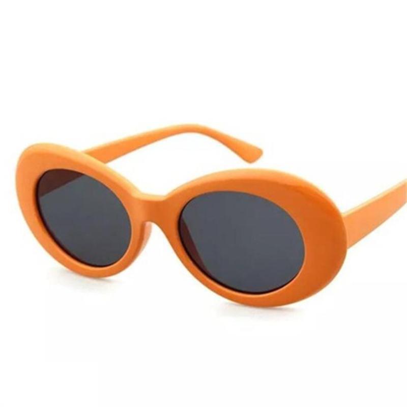 loomrack 60s Round Bold Framed Sunglassses Sunglasses Orange