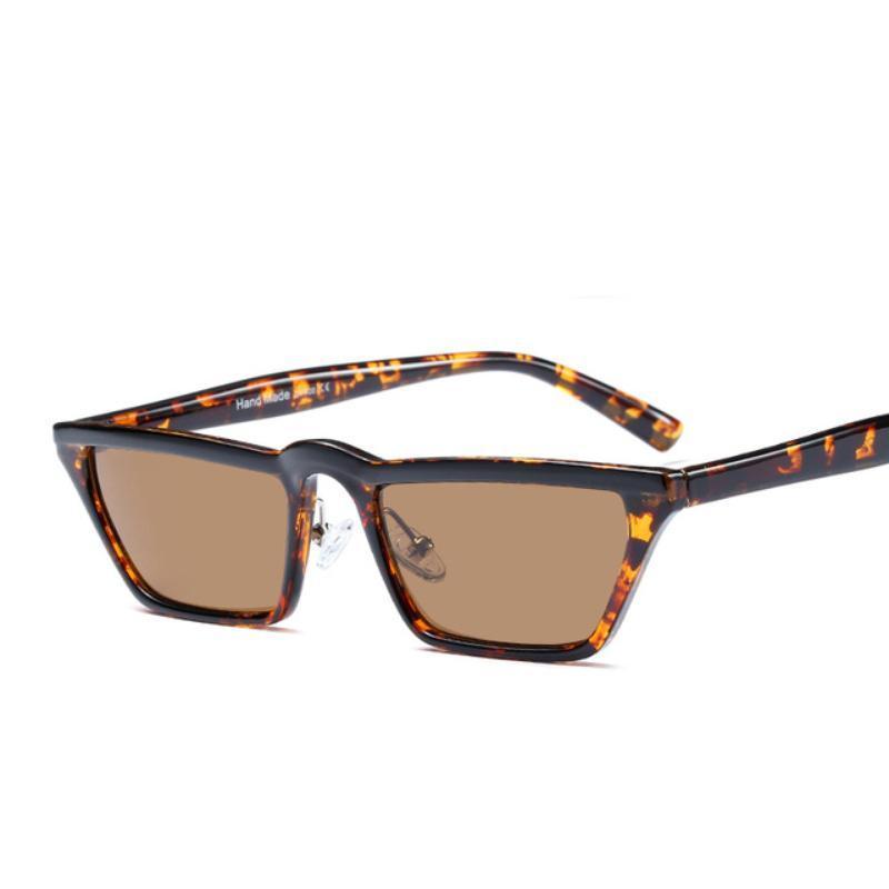 loomrack 80s Punk Vintage Sunglasses Sunglasses Leopard Brown