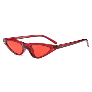 loomrack 90s Small Pointy Sunglasses Sunglasses Red