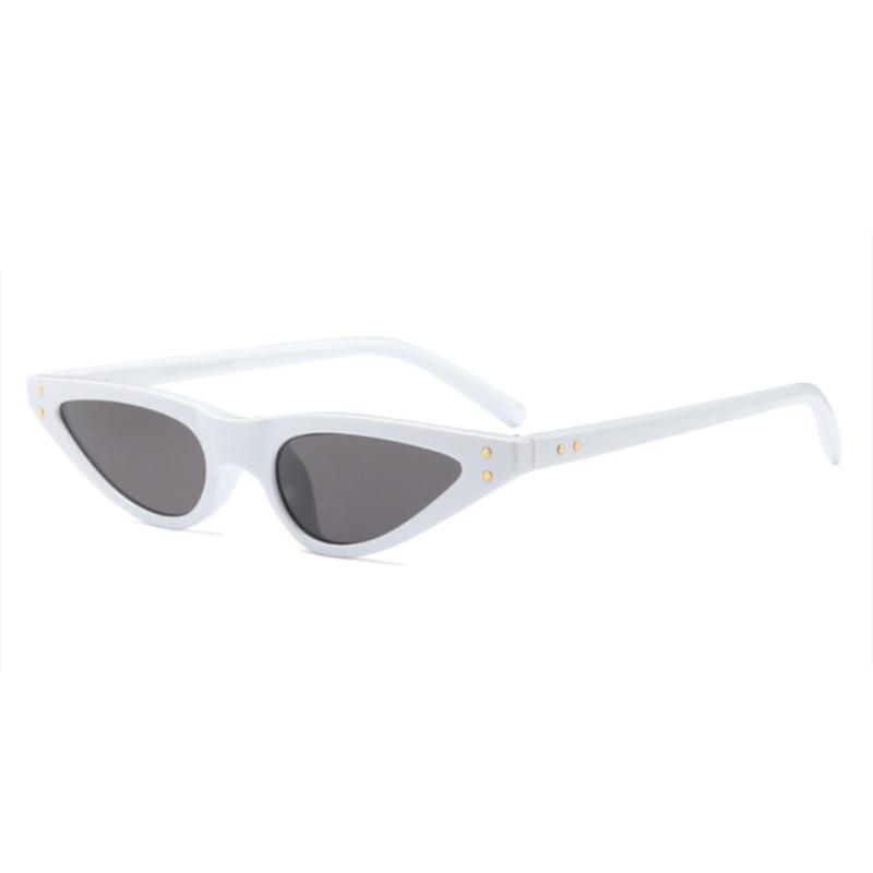 loomrack 90s Small Pointy Sunglasses Sunglasses White