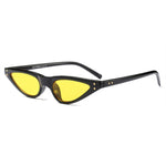 loomrack 90s Small Pointy Sunglasses Sunglasses Yellow