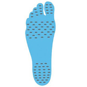 loomrack Adhesive Pads - Walk Barefoot Without Damaging Your Feet. Cotton Swabs Light  Blue S